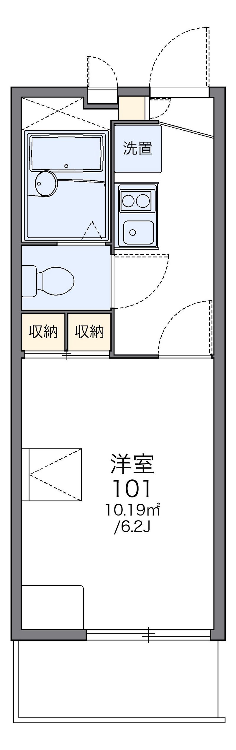 レオパレスアネックス 間取図