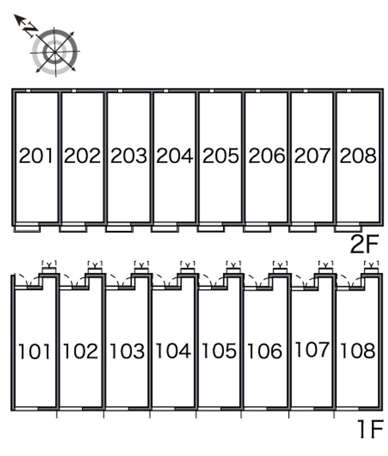 レオネクストフランジュール竹田 間取配置図