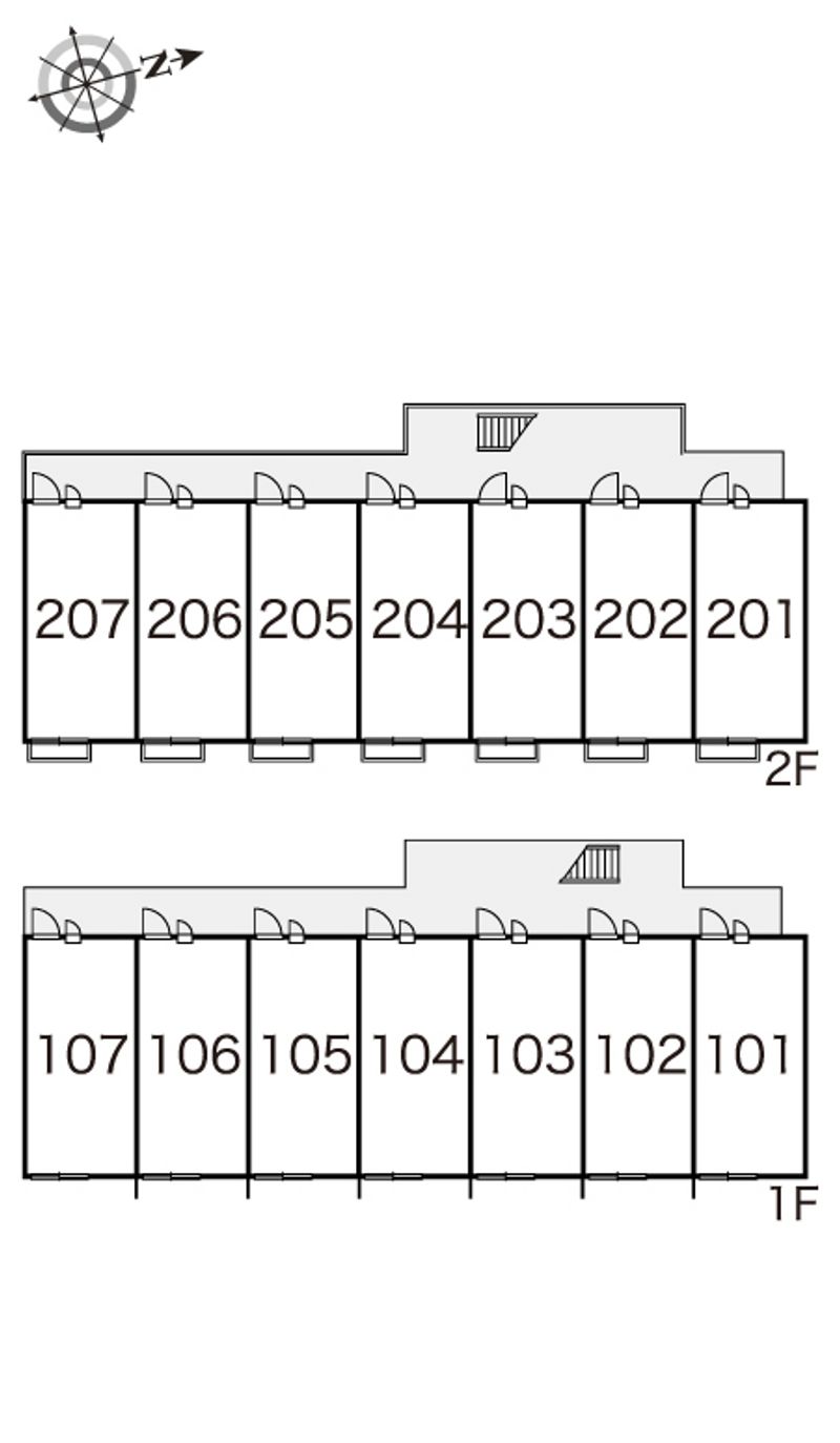 レオパレスウェストヴィラージュ 間取り配置図