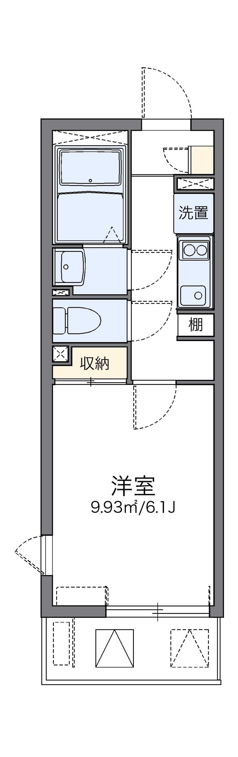 レオネクストアブリール天満 間取図