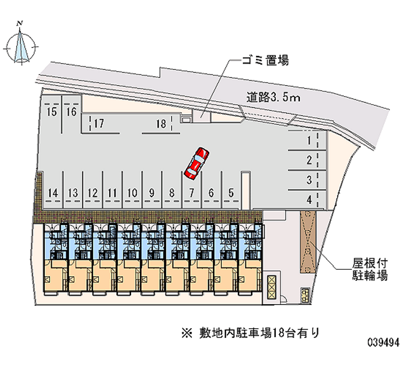 39494 bãi đậu xe hàng tháng