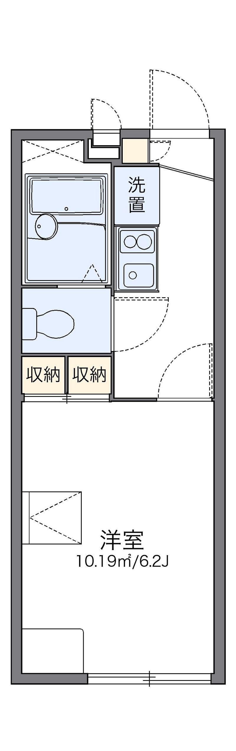 レオパレス飛鳥 間取図