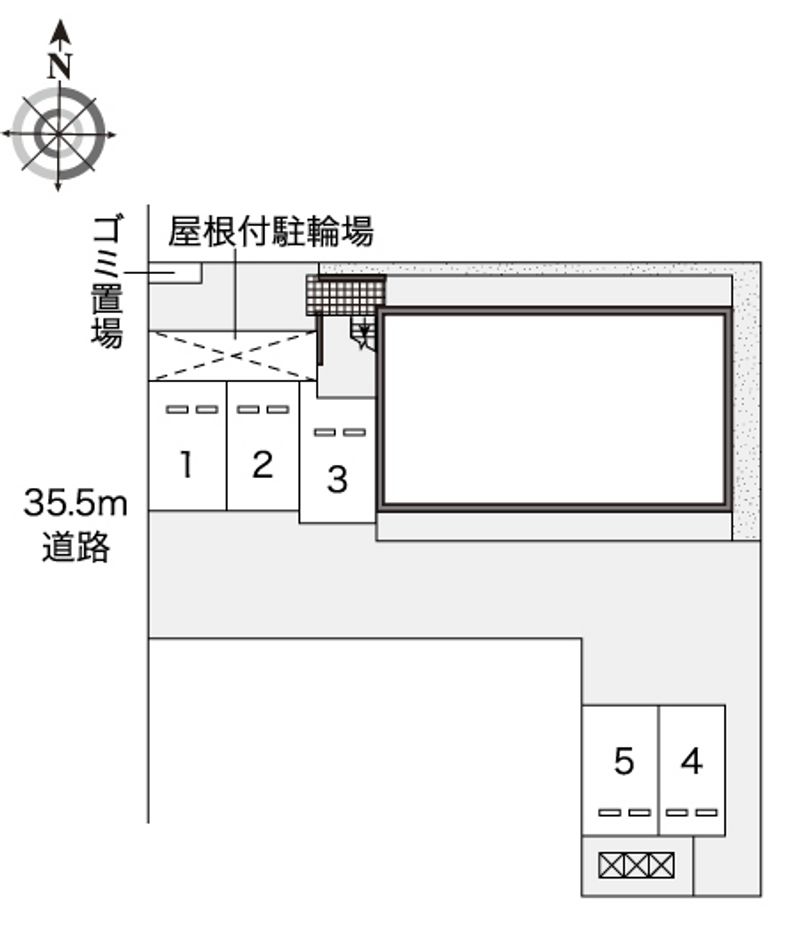 レオパレスシャルマン　タナカⅡ 配置図