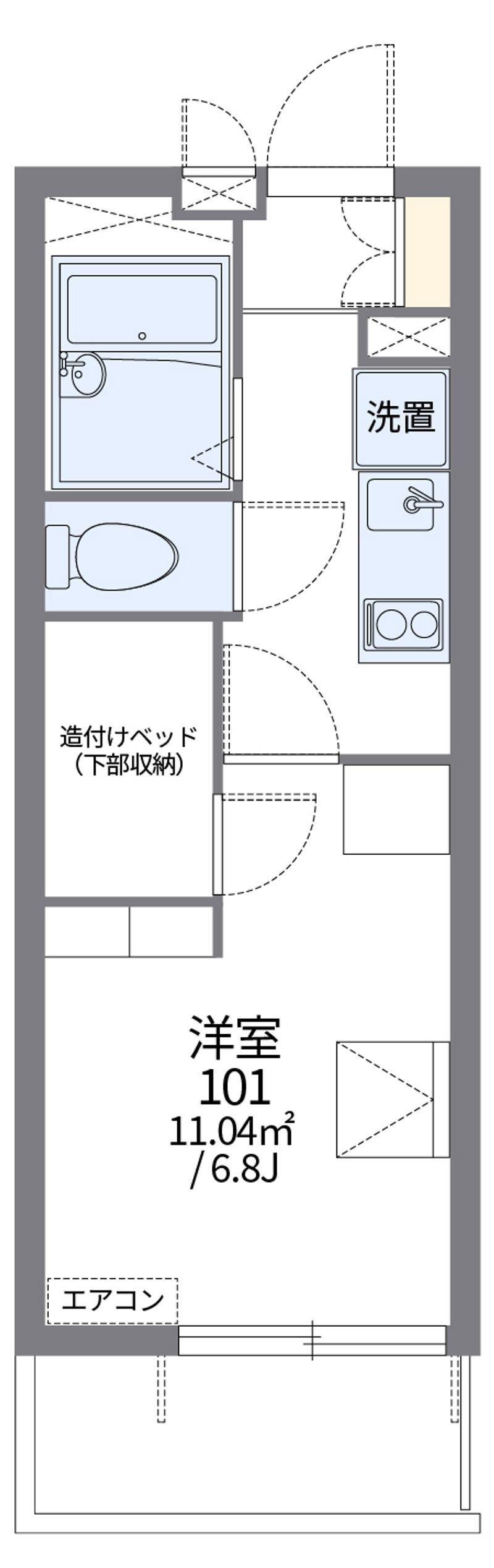 レオパレス千宮 間取図