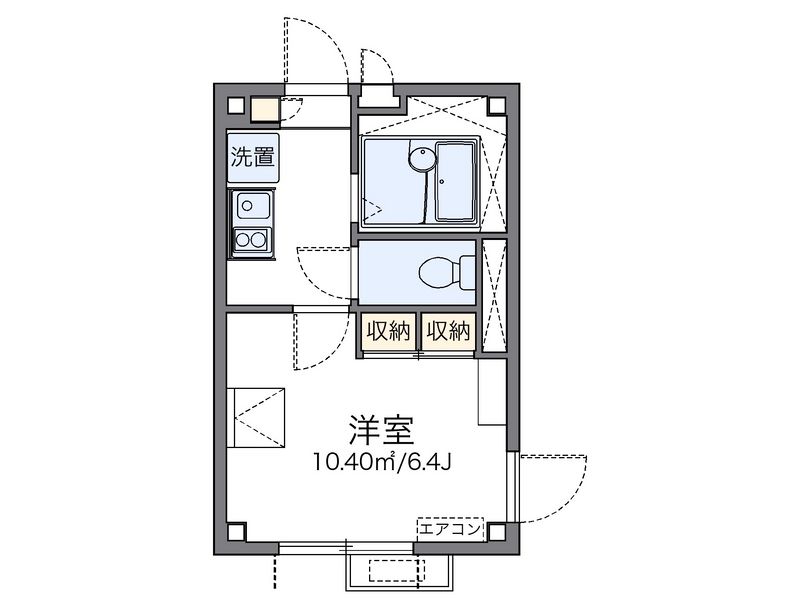 レオパレスブライトン　ヒル 間取図