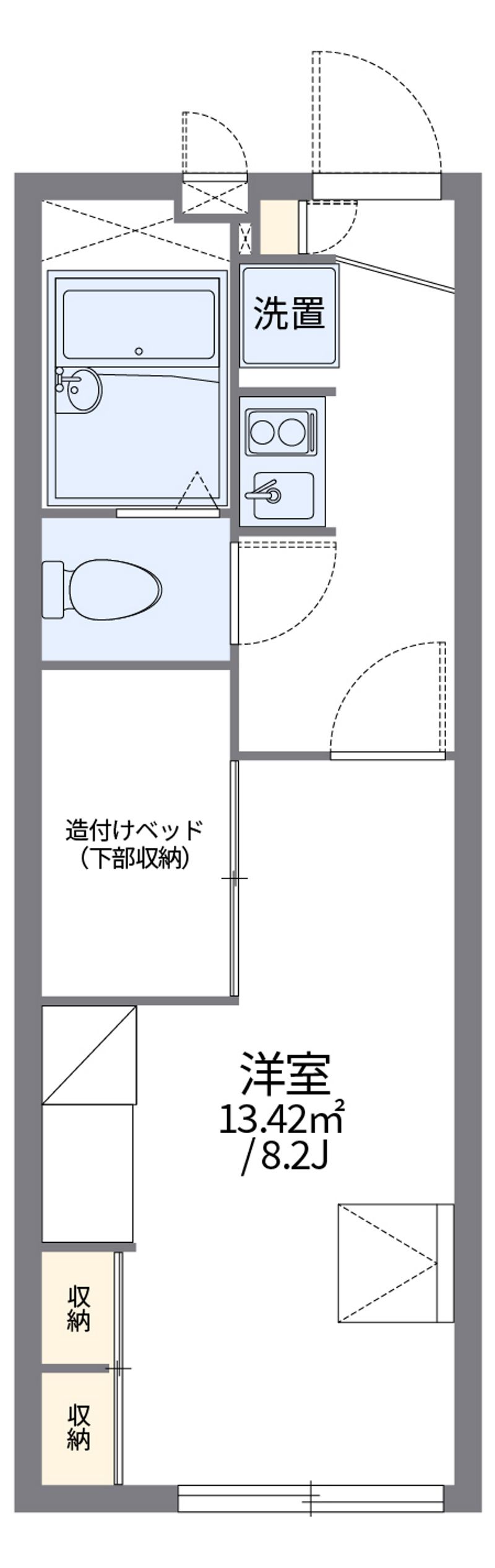 レオパレスＭａｅｄａ２　 間取図
