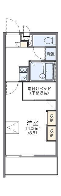 レオパレスナガヌマハラ 間取り図