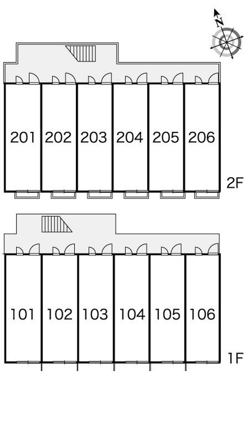 レオパレスパインツリー 間取り配置図