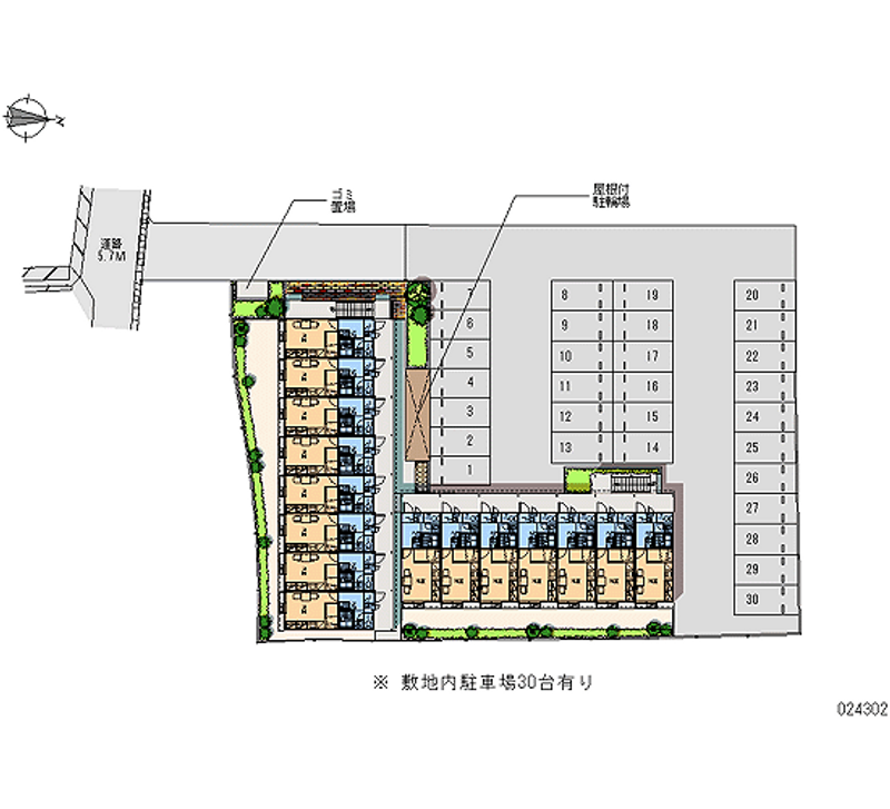 24302 Monthly parking lot