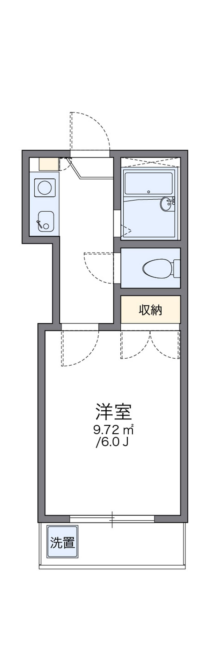 レオパレス松保町Ｂ 間取図
