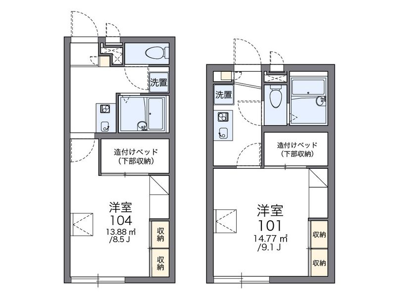 レオパレススマイルＣｏＣｏ 間取図