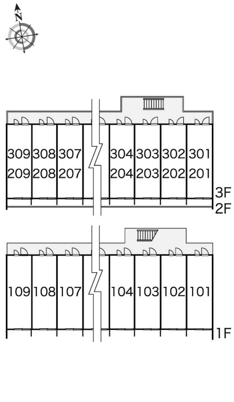 レオパレスメゾン安達 間取配置図