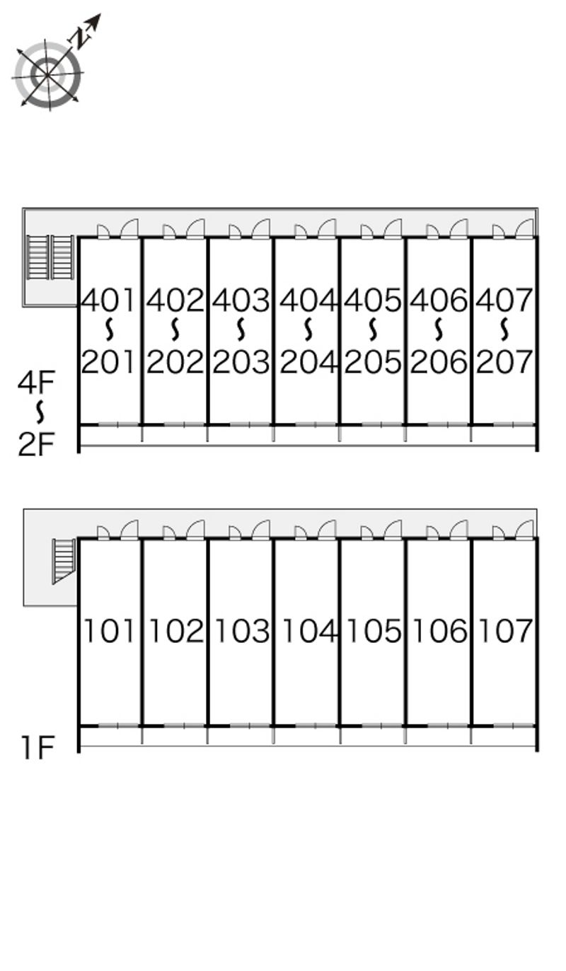 レオパレスマリーンブルー 間取配置図