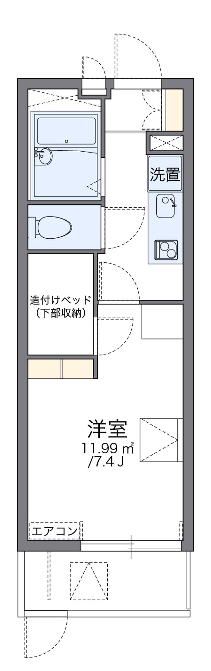 leopalace Ikuno 2 Floor plan