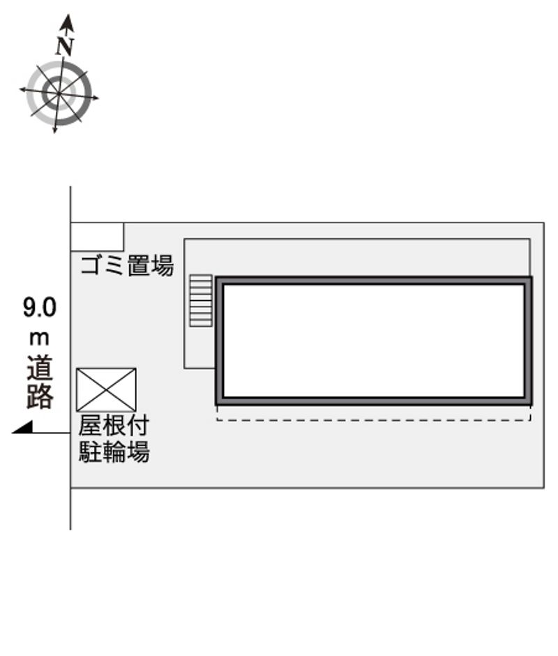 レオパレス新道東 配置図