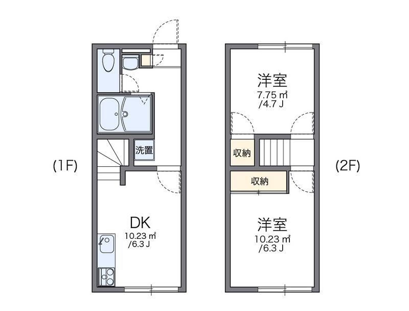 レオパレスレイクウエスト 間取図