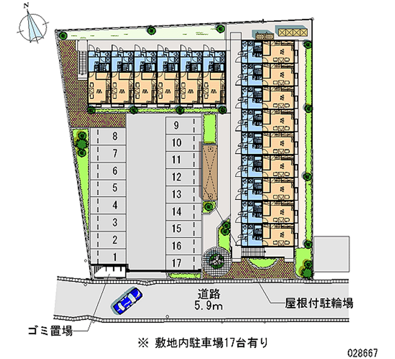 28667 Monthly parking lot