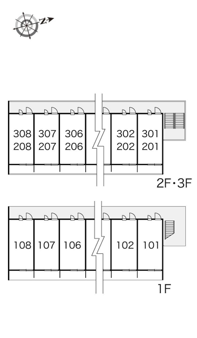 レオパレスコンフォートヒルズ 間取配置図