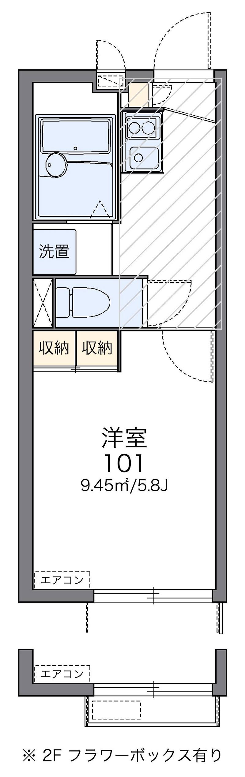 レオパレスパークソフィア　楓 間取図