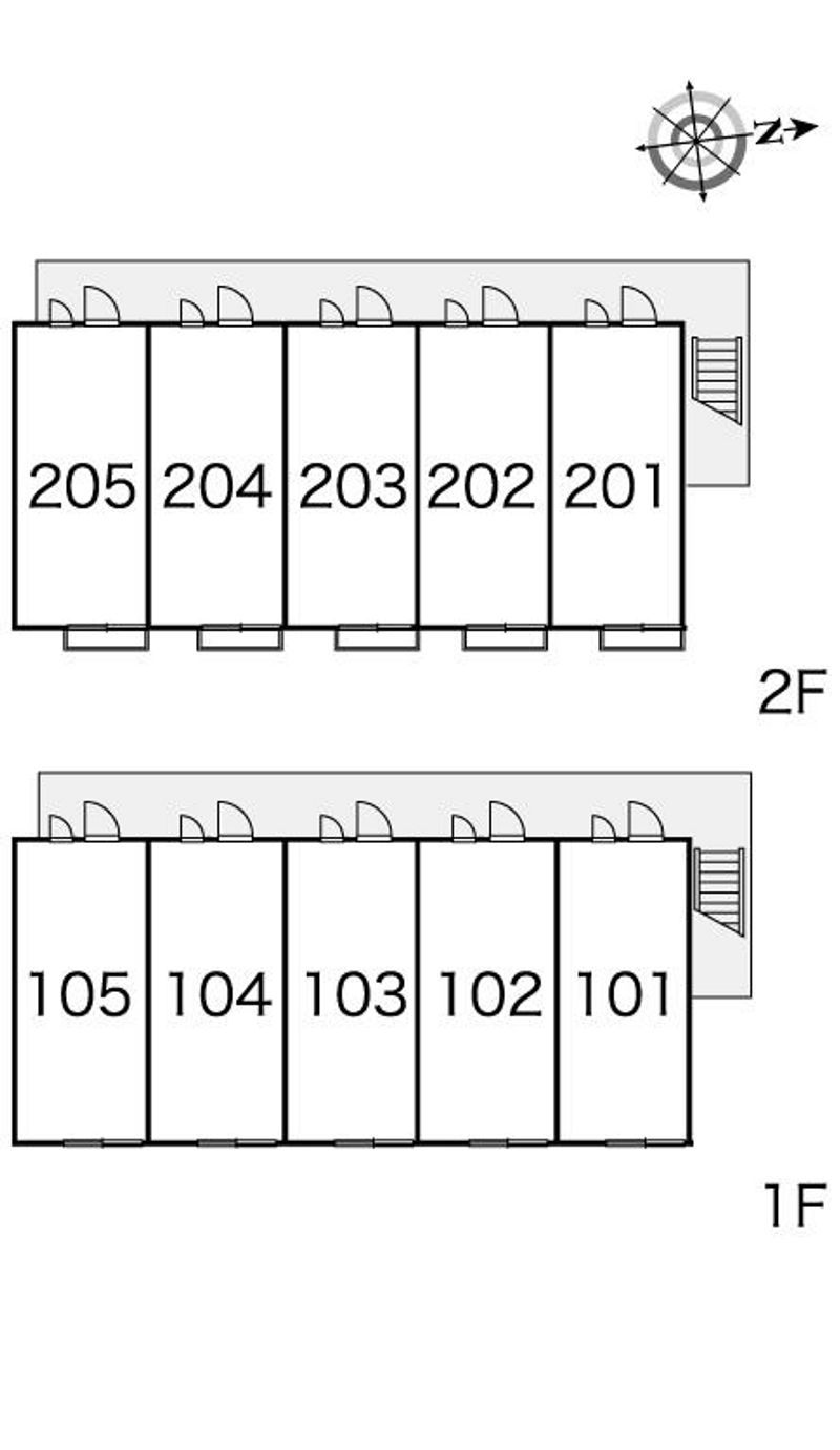 レオパレス京都鞍馬口 間取配置図