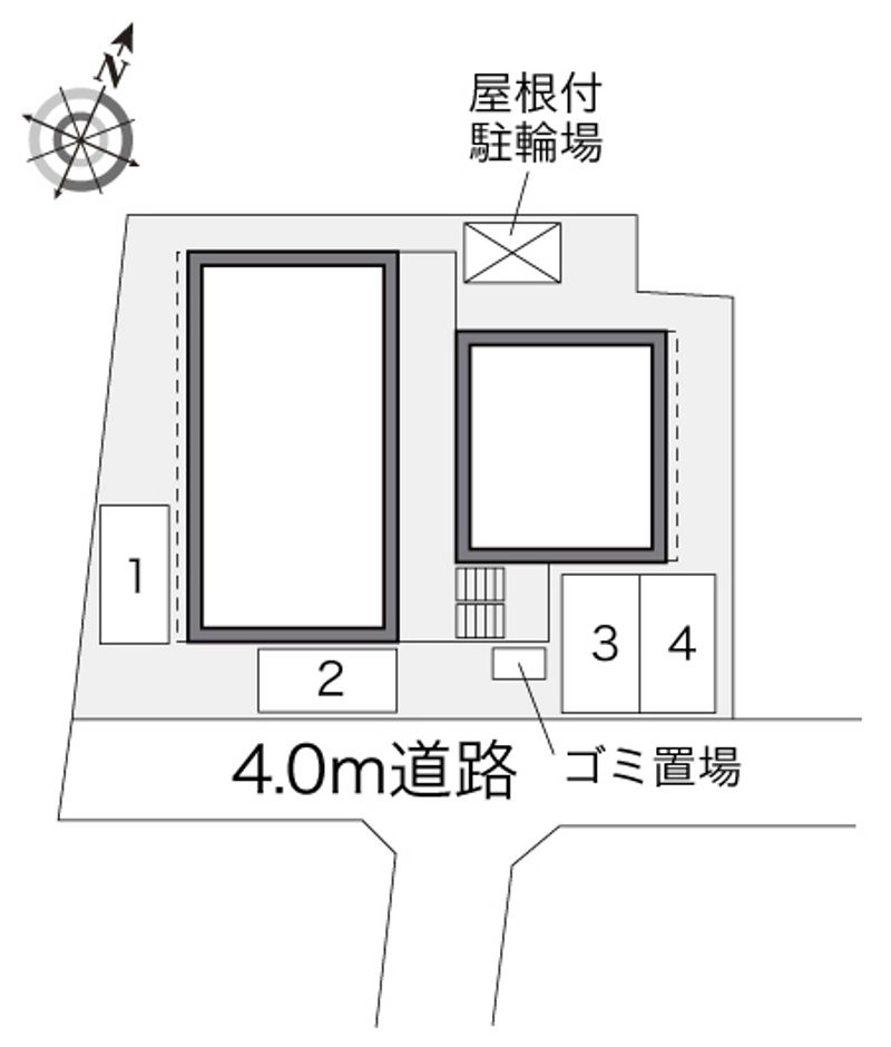 レオパレスフォレストフラワー 配置図