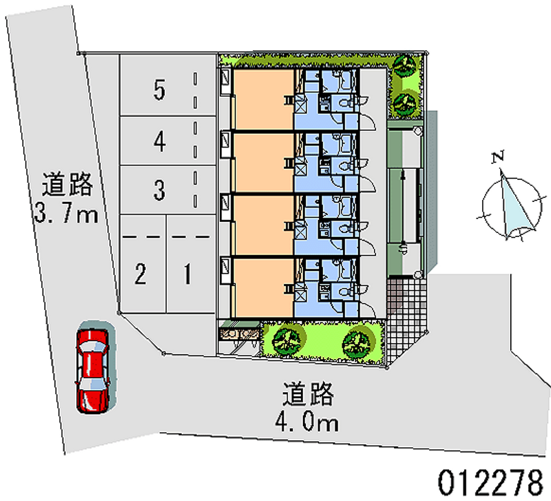 レオパレス石坂 区画図