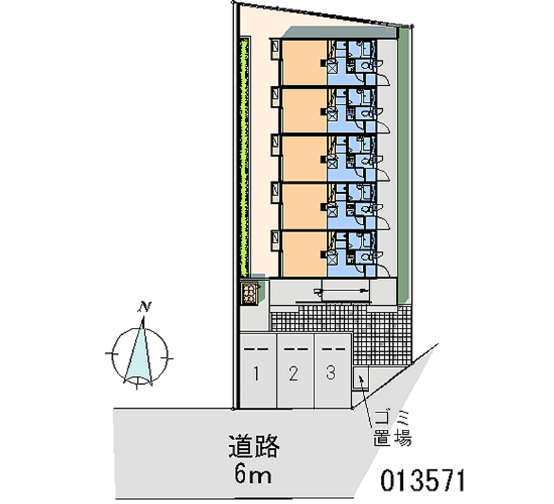 レオパレストワ 区画図