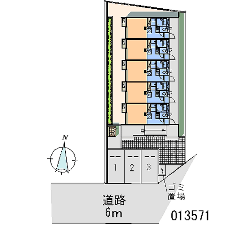 レオパレストワ 月極駐車場