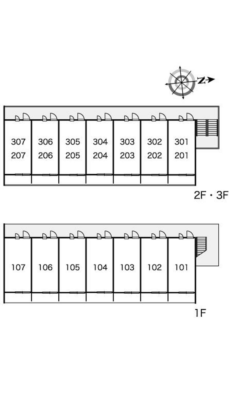 レオパレスラフィーナ 間取配置図