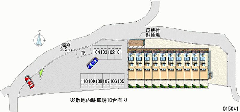 レオパレス花園Ⅱ 月極駐車場