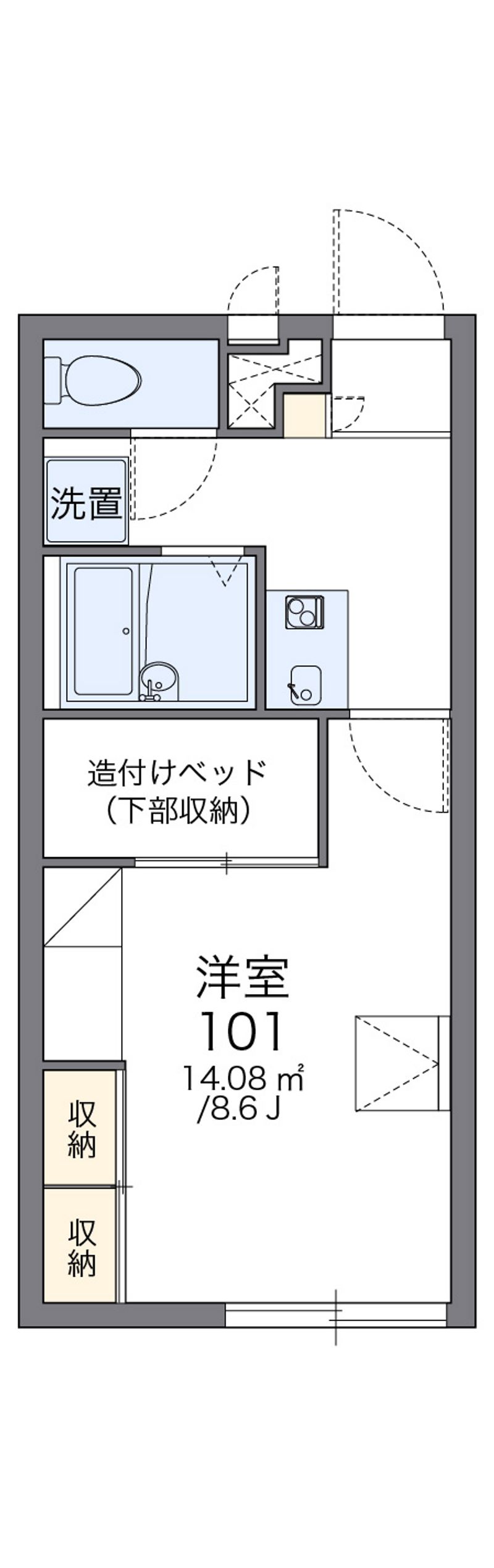 レオパレス白山荘 間取図