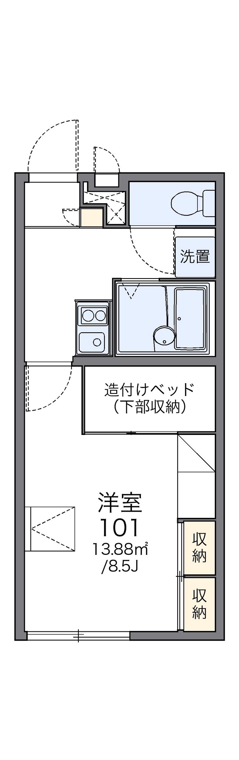 レオパレス奥州 間取図