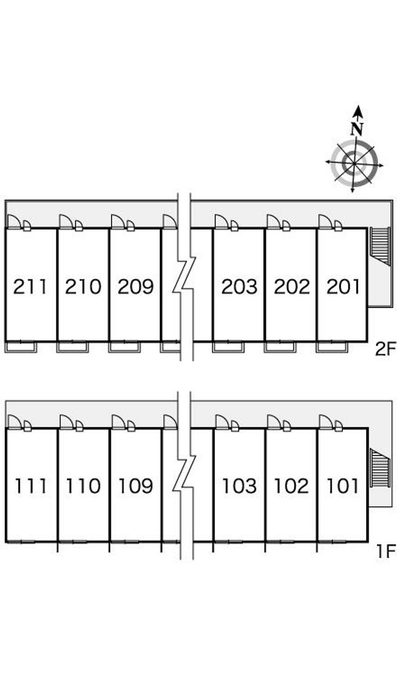 レオパレス結 間取配置図