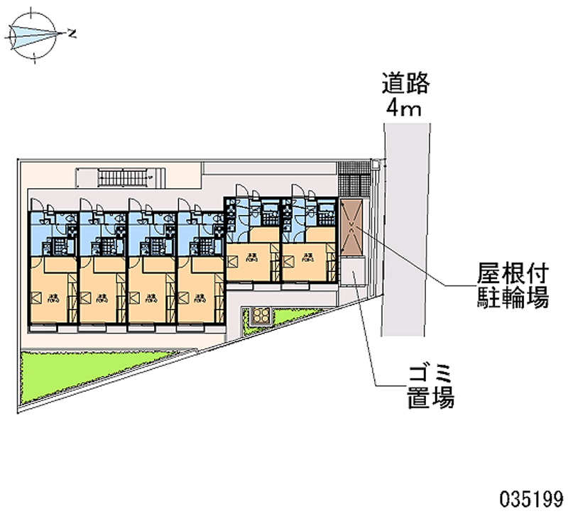 レオパレス大園Ⅱ 区画図