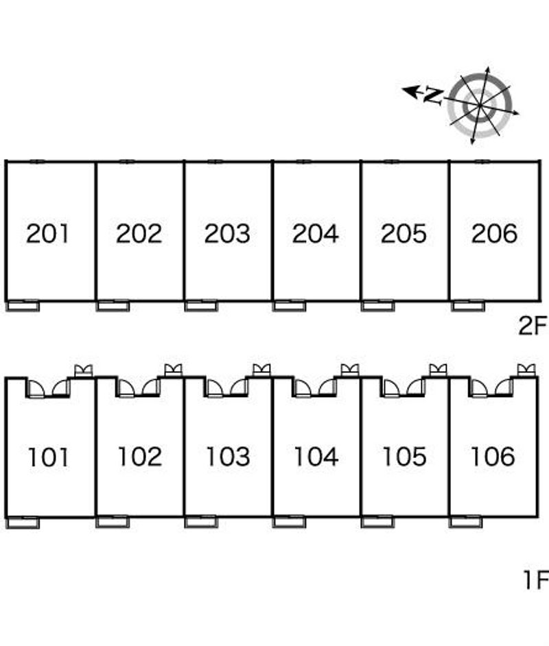レオパレスＭｅｒｉｔ 間取配置図