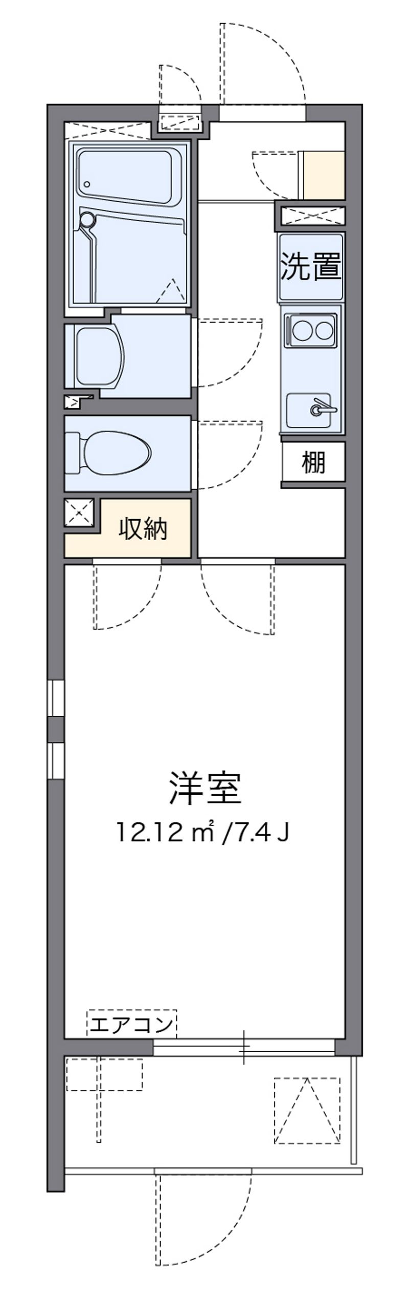 クレイノベルフルール 間取図