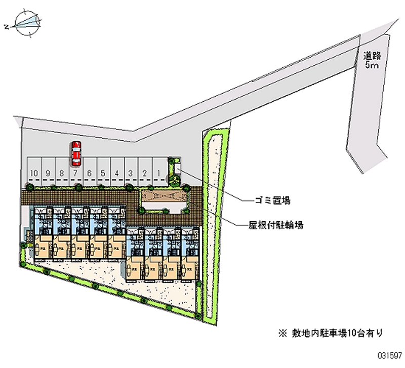 レオパレス小荷田 月極駐車場