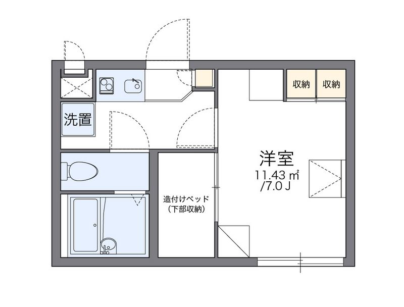 レオパレス柳都 間取図