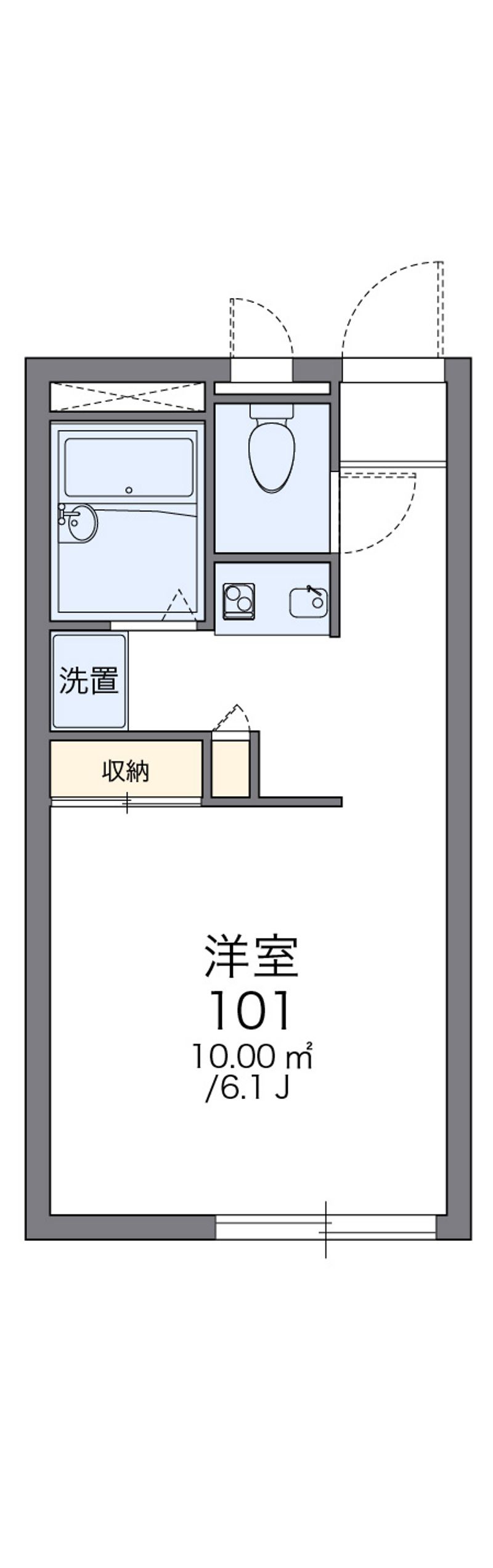 レオパレス松ヶ崎 間取図