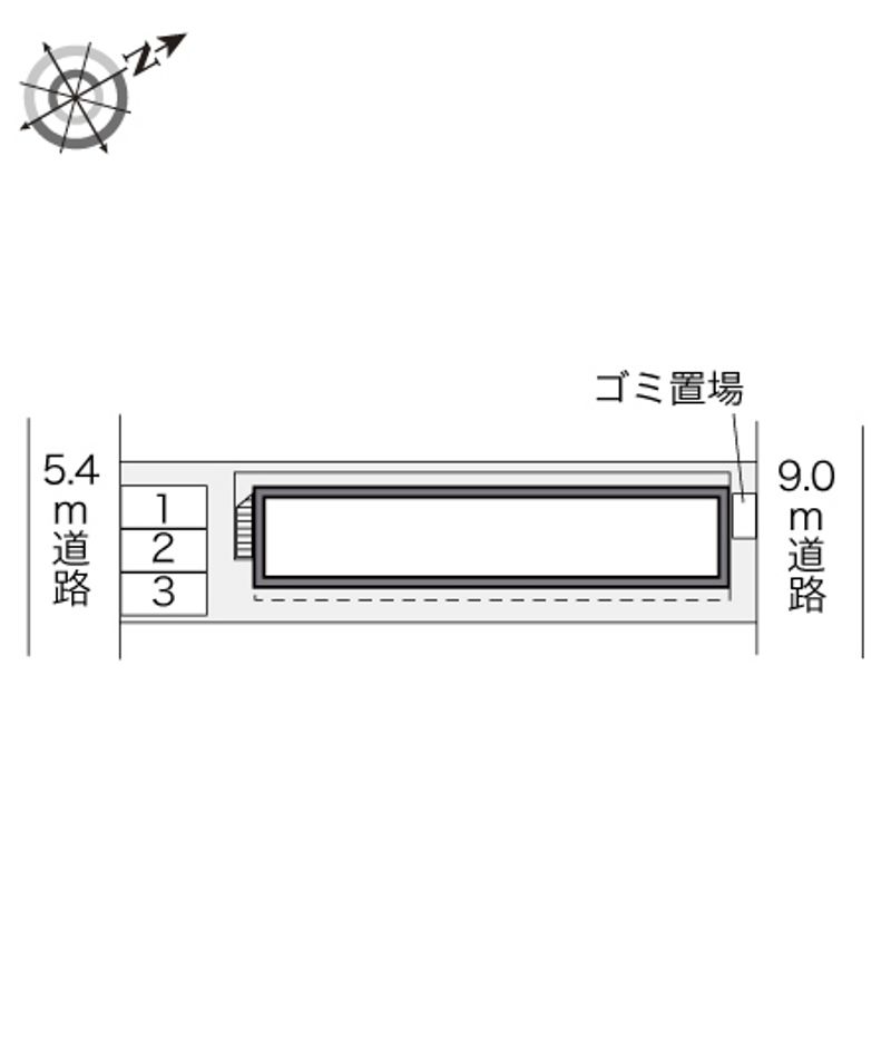 レオパレス西米野 配置図