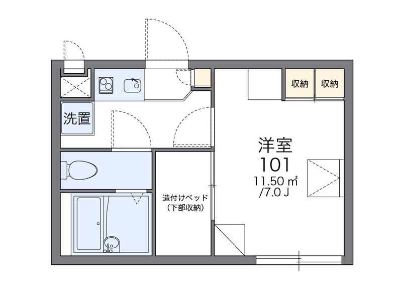 レオパレス高須 間取図