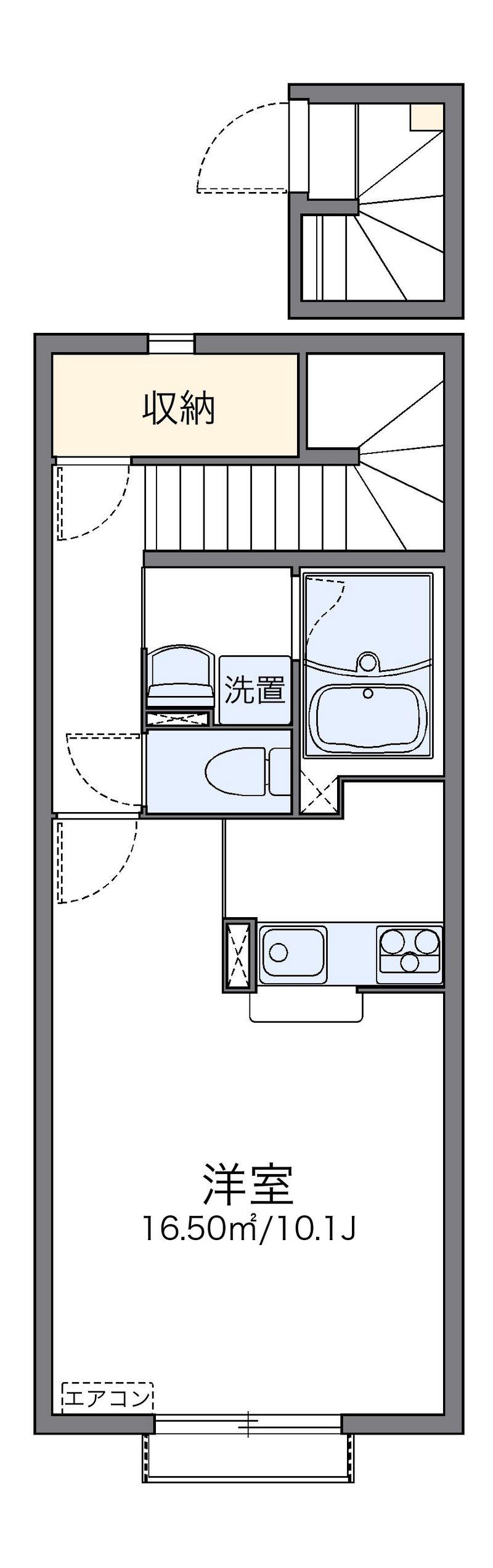 レオネクストＨａｒｕ 間取図