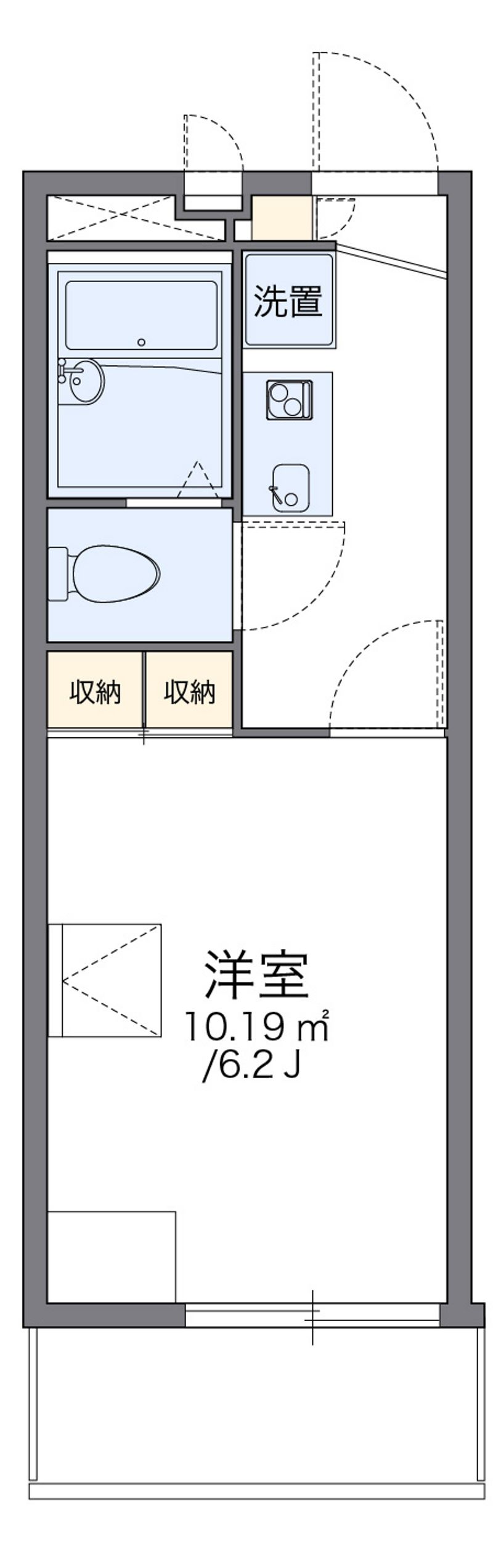 レオパレスエクセル 間取図