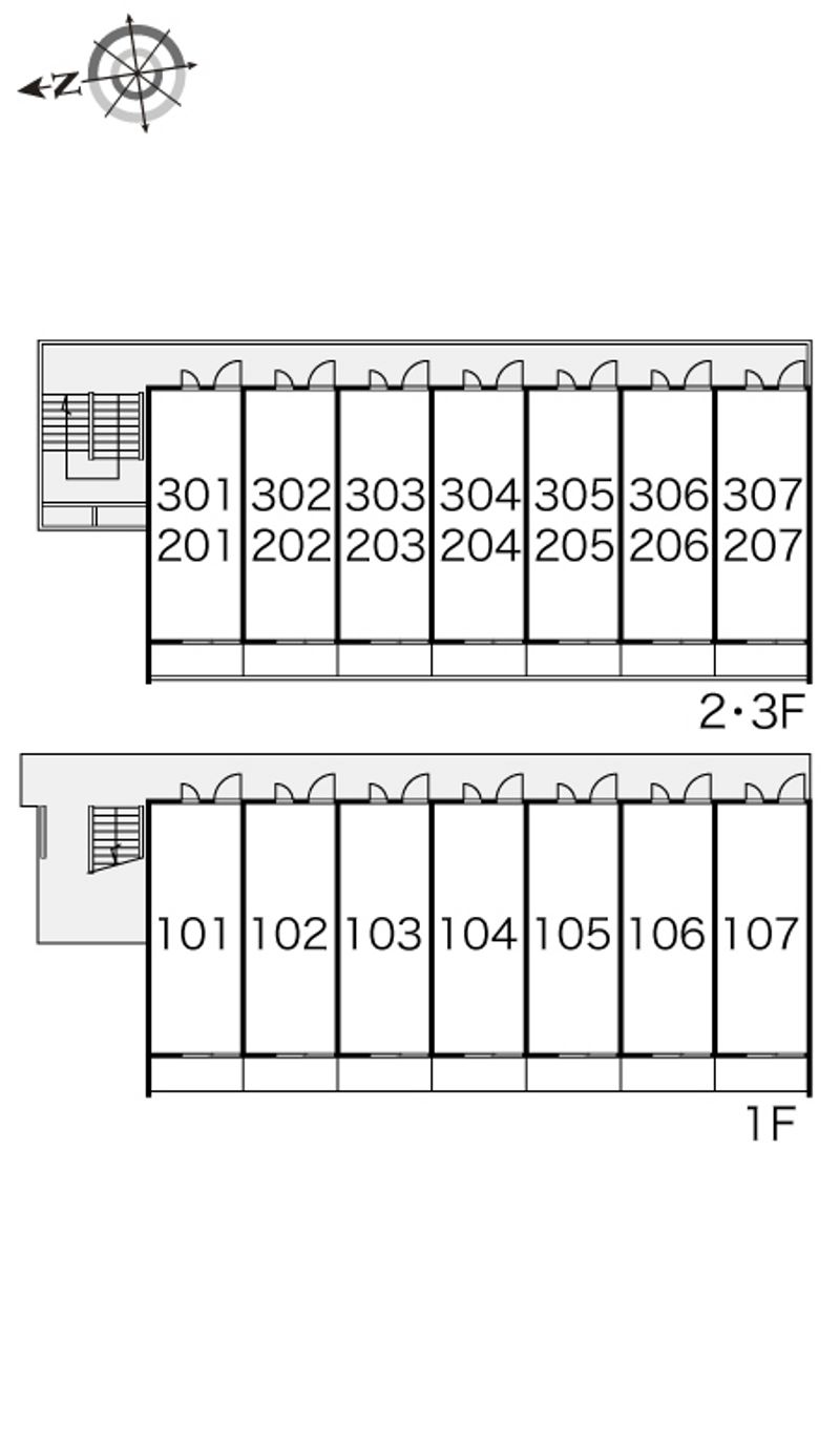 レオパレスＷＡＫＡＢＡ 間取配置図
