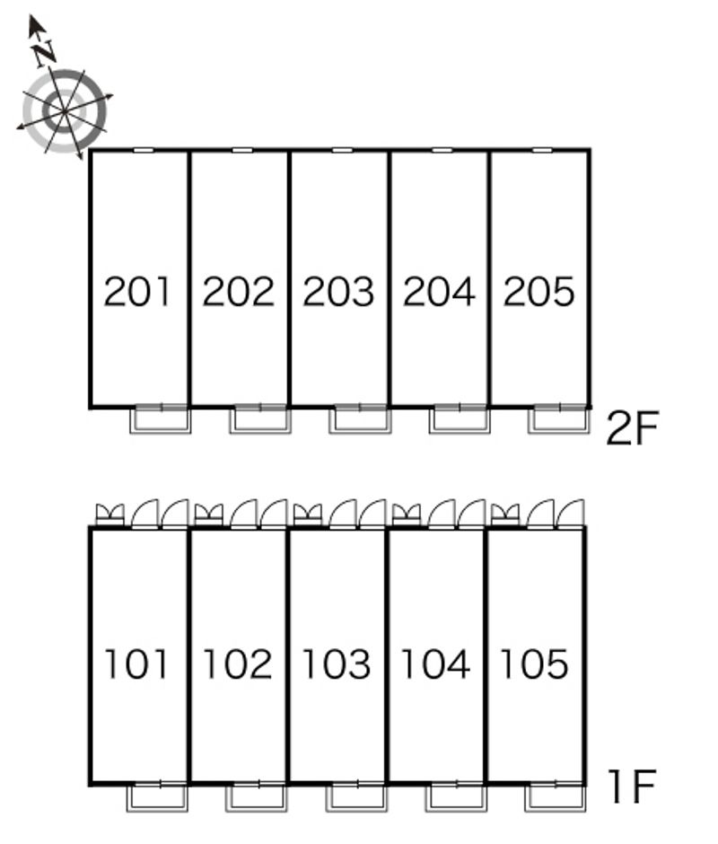 レオパレスヒロ 間取り配置図