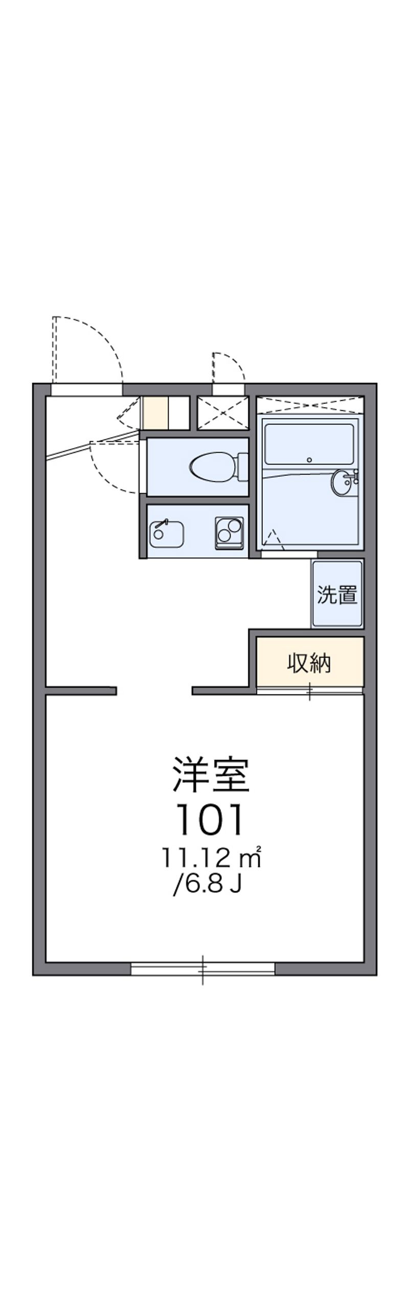 レオパレスサウススクエア 間取図