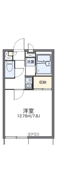 レオパレス外環富田林Ⅲ 間取り図