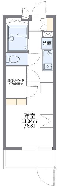 レオパレス馬野浦上マンション 間取り図