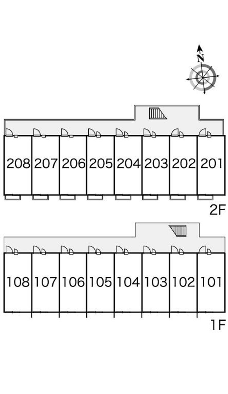 レオパレスクレール　ヨシノ 間取配置図