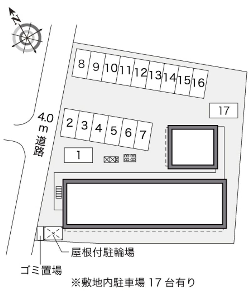 レオパレスコンフォール 駐車場